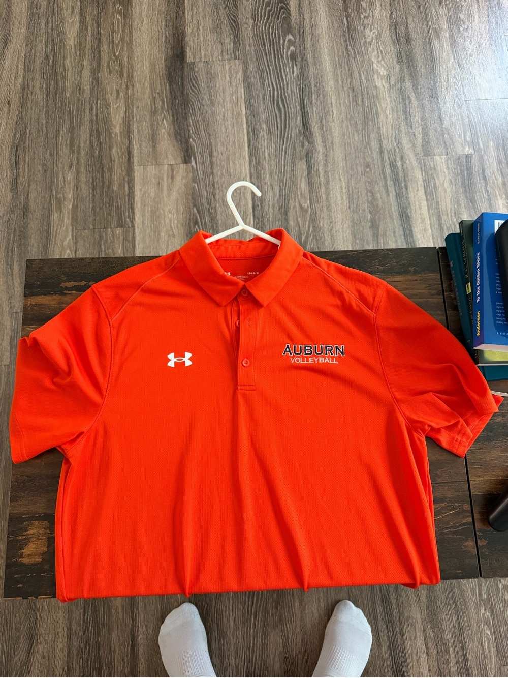 Under Armour Orange Auburn Volleyball Polo